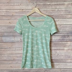 Urban Outfitters BDG Women's Mint Green T-Shirt